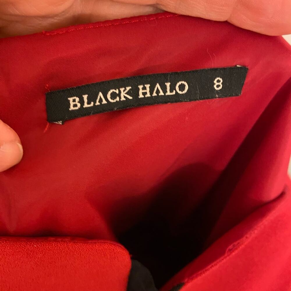 Black Halo Sweetheart Neckline Sheath Dress Red Size 8 - Picture 6 of 9